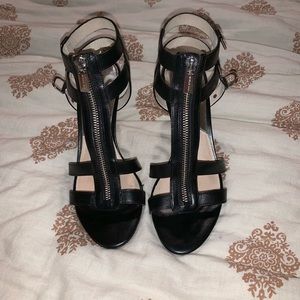 MICHAEL by Michael Kors Zip Up Black Heels